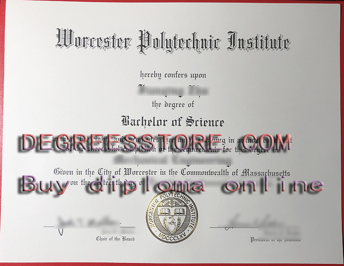 Worcester Polytechnic Institute (WPI) diploma