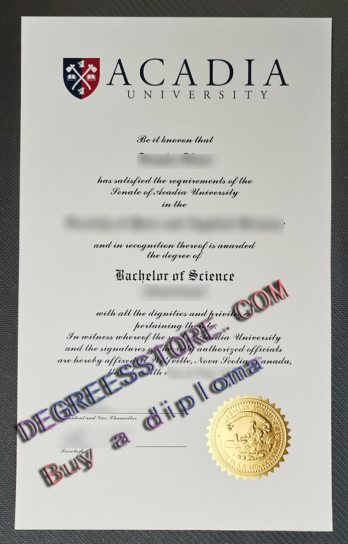 Acadia University degree 