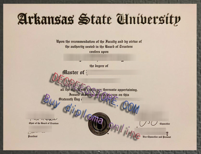 Arkansas State University diploma