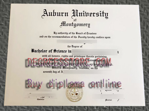 Auburn University at Montgomery (AUM) diploma