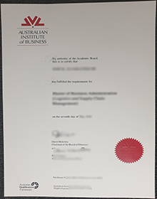 Australian Institute of Business degree sample