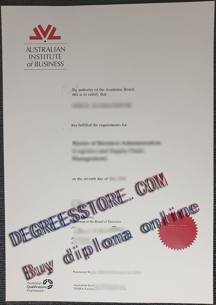 Australian Institute of Business degree
