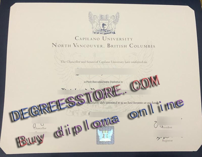 Capilano University diploma