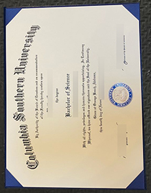 Columbia Southern University diploma