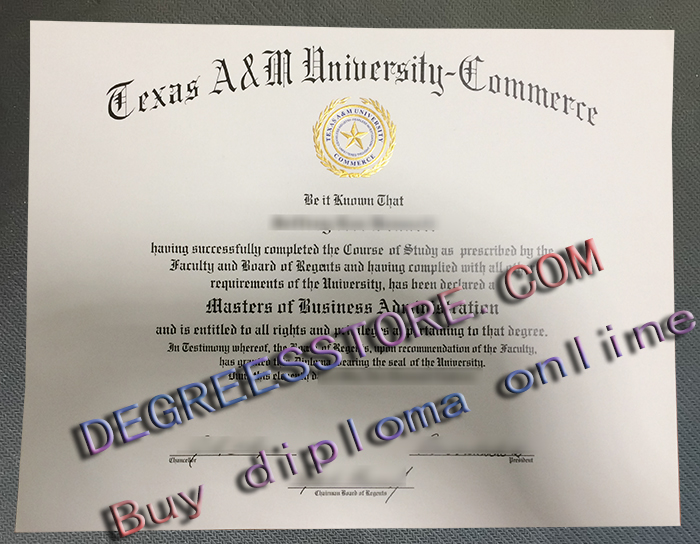 East Texas A&M University (ETAMU) diploma