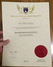 Edith Cowan University degree certificate