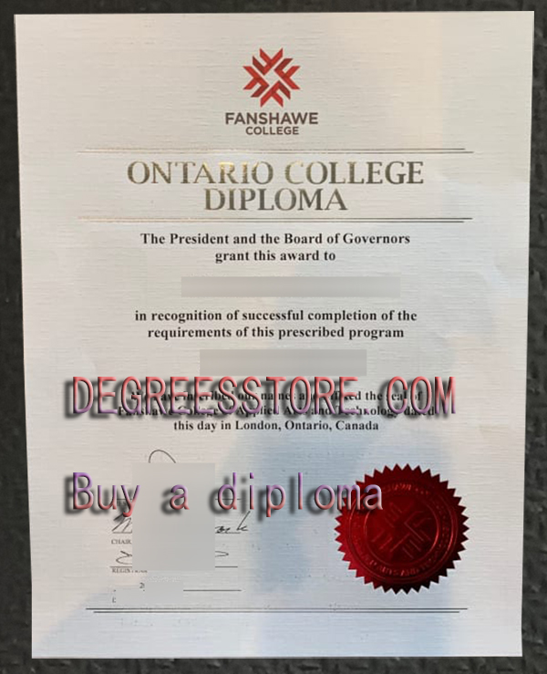 Fanshawe College diploma