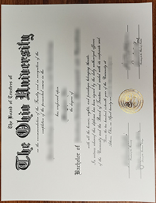 Ohio University diploma