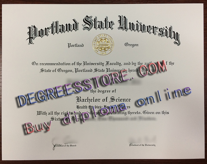 Portland State University degree, PSU diploma
