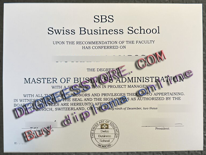 SBS Swiss Business School degree