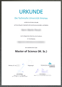 Technische Universität Ilmenau urkunde