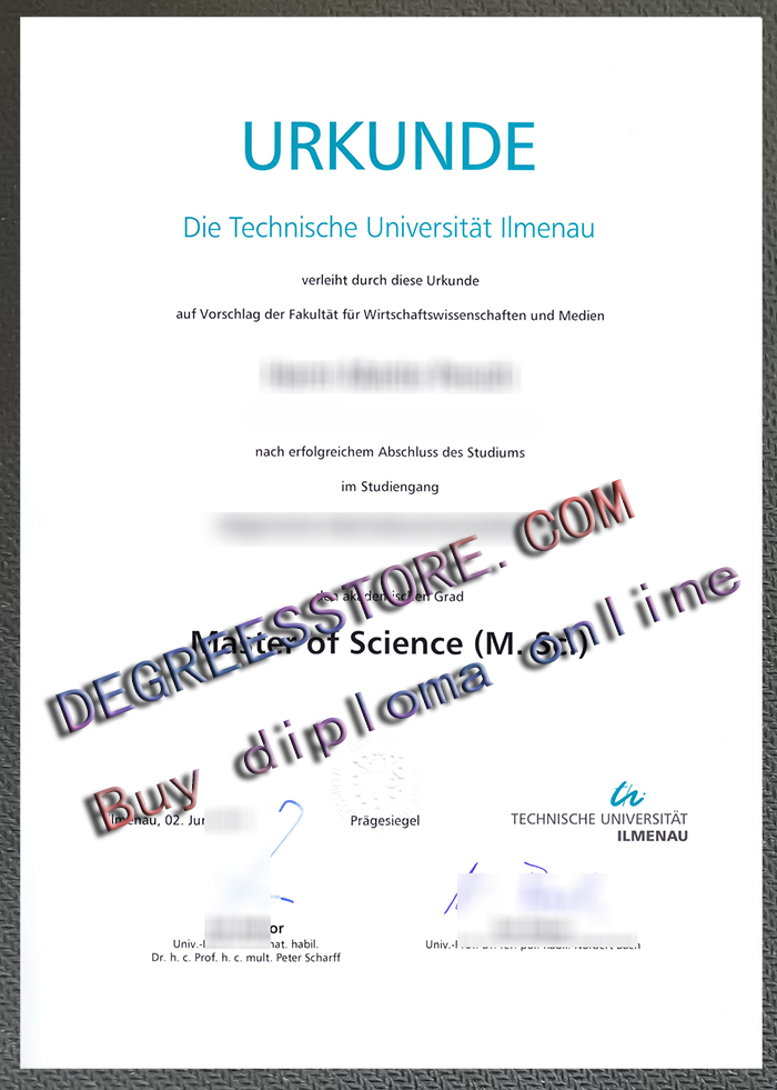 Technische Universität Ilmenau urkunde