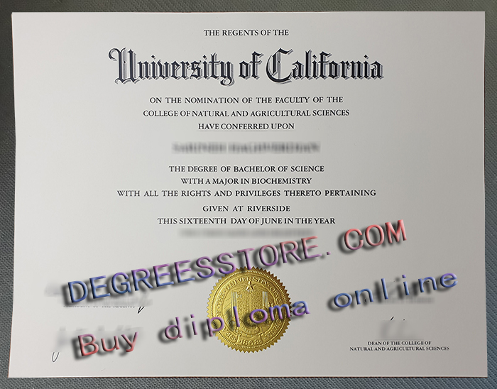 UCR diploma, Order UC Riverside degree