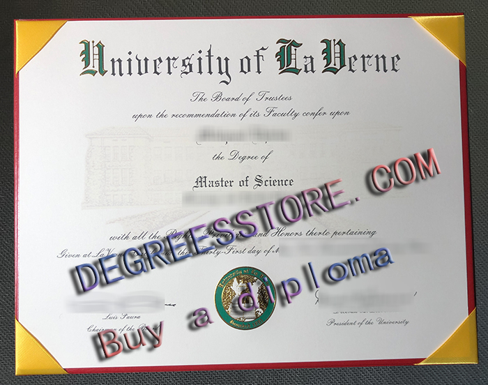 University of La Verne (ULV) diploma