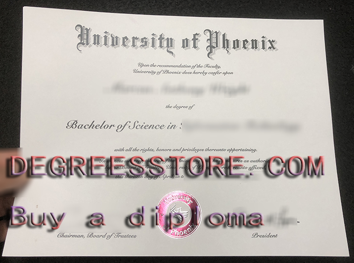 University of Phoenix degree