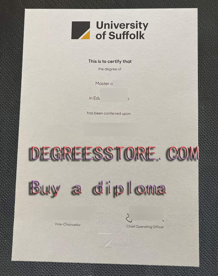 University of Suffolk degree