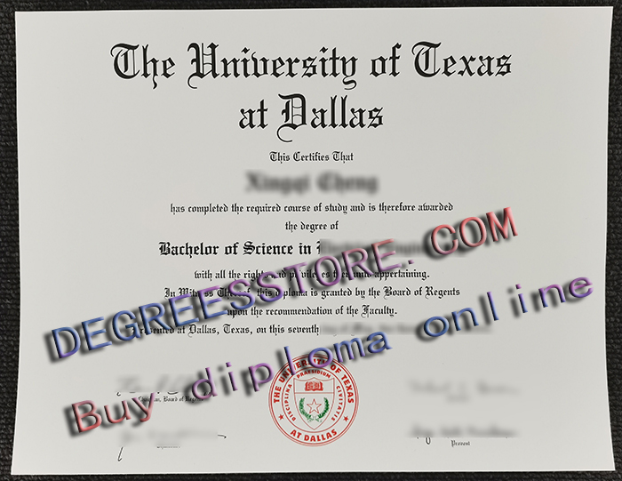 University of Texas at Dallas degree