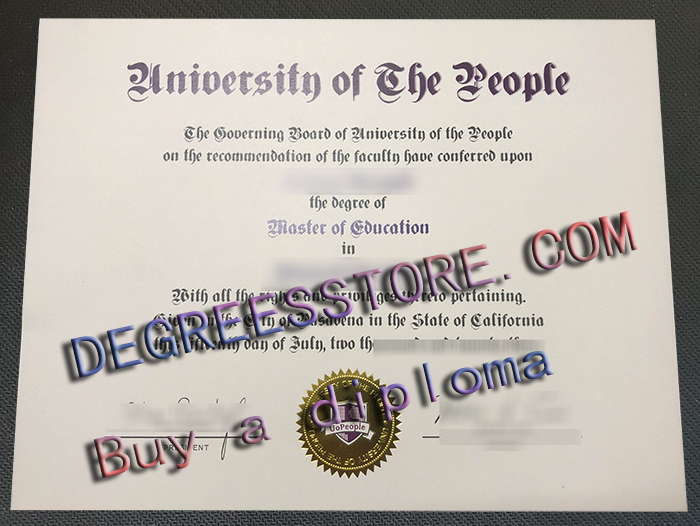 University of the People diploma