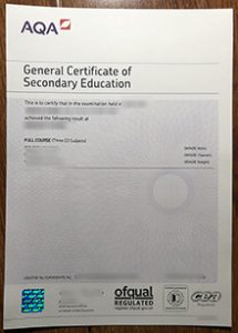 AQA GCSE Certificate