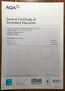 AQA GCSE Certificate