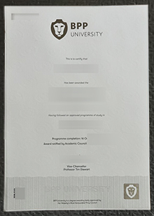BPP University degree sample