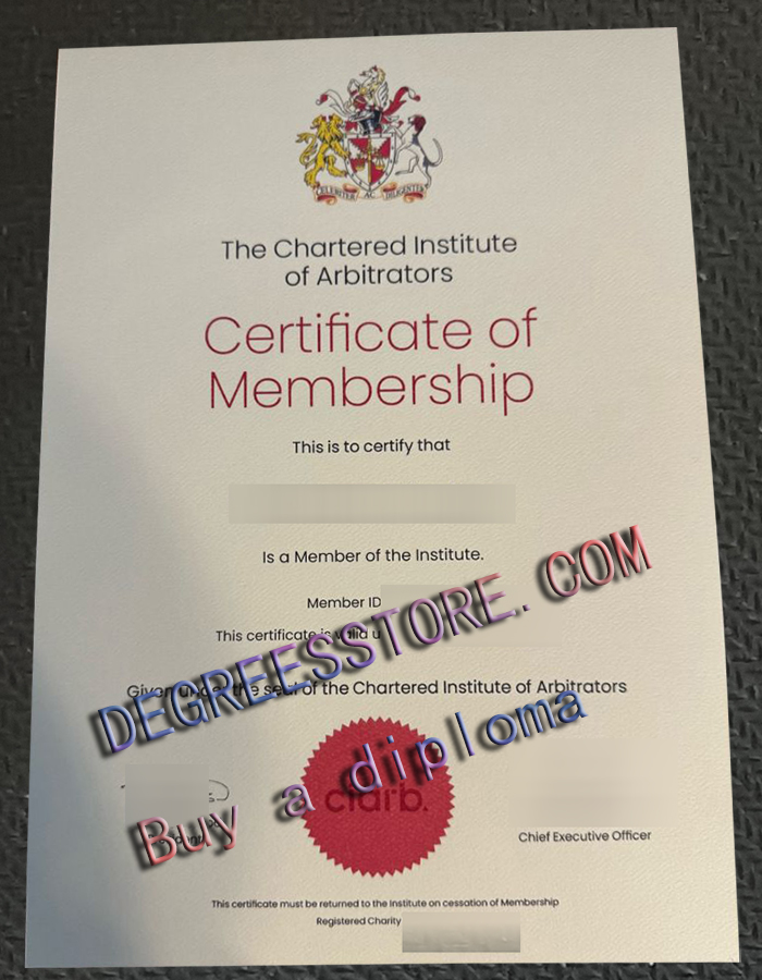 CIArb certificate CIArb certificate
