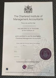 CIMA certificate