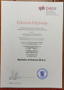DHBW Urkunde