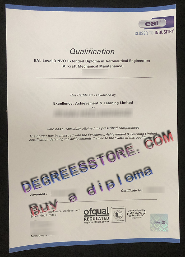 EAL level 3 NVQ Extended Diploma