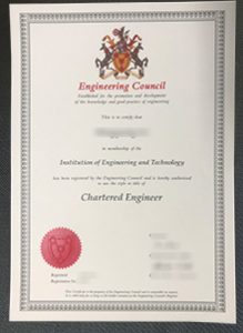 Engineering Council certificate sample