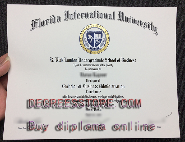 Florida International University diploma