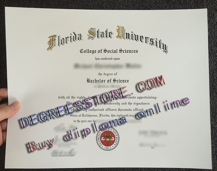 Florida State University diploma Florida State University diploma