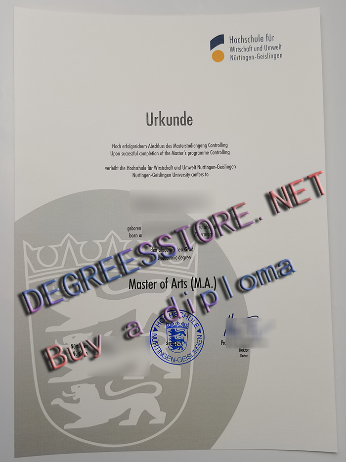 HfWU Urkunde HfWU Urkunde