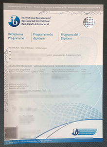 IB Diploma transcript