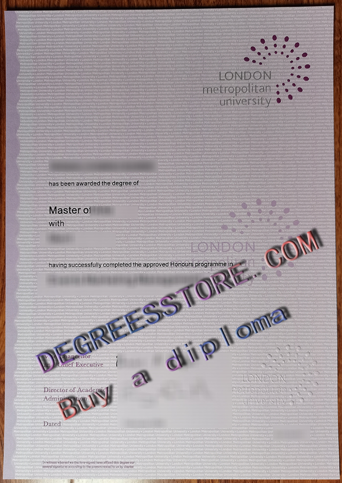 London Metropolitan University degree