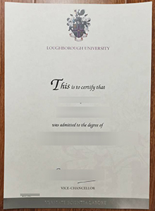 Loughborough University degree, Loughborough University diploma sample