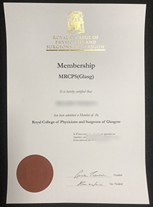 MRCPS Glasg certificate