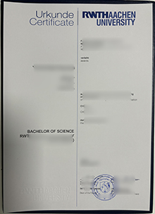 RWTH Aachen University Urkunde sample