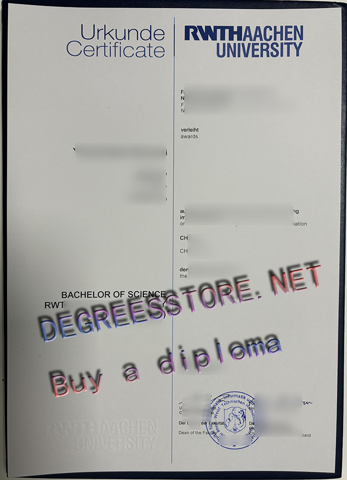 RWTH Aachen University Urkunde