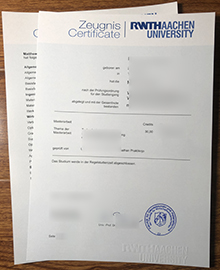 RWTH Aachen University Zeugnis sample