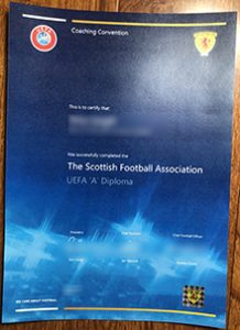 Scottish Football Association UEFA A Diploma sample