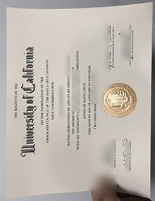 UC Santa Cruz degree, UCSC diploma sample