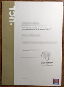 UCL degree, University College London diploma sample