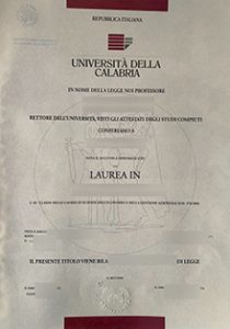 Università della Calabria laurea