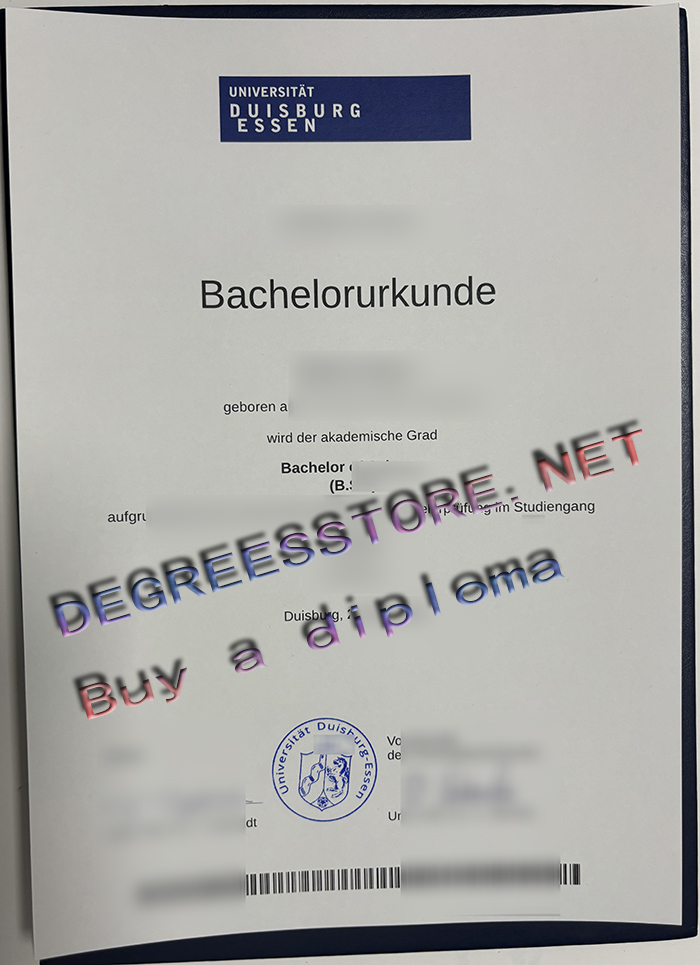 Universität Duisburg-Essen Urkunde, Universität Duisburg-Essen diploma Universität Duisburg-Essen Urkunde, Universität Duisburg-Essen diploma