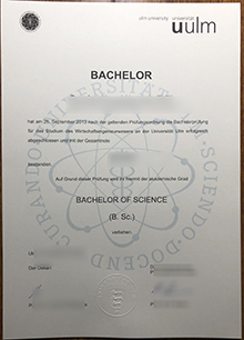 Universität Ulm Urkunde, Universität Ulm diploma sample