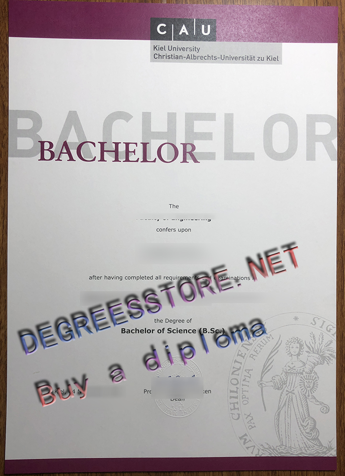 Universität zu Kiel urkunde, Kiel University diploma