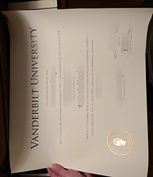 Vanderbilt University diploma