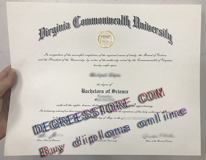 Virginia Commonwealth University diploma, VCU degree