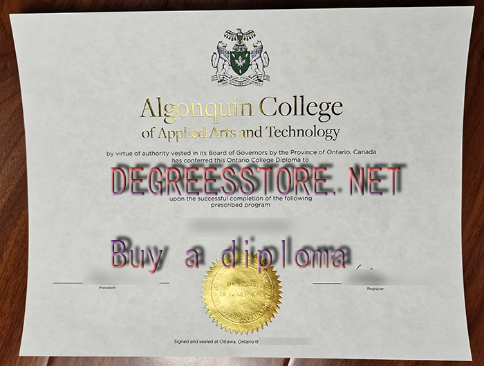 Algonquin College diploma